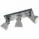 LED Plafondspot - Trion Conry - GU10 Fitting - 3-lichts - Rechthoek - Mat Grijs Beton Look - Aluminium