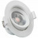 LED Spot - Inbouwspot - Facto Niron - 7W - Warm Wit 3000K - Mat Wit - Rond - Kantelbaar