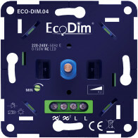 EcoDim - LED-Dimmer - ECO-DIM.04 - Phasenabschnittdimmer RC - Unterputz - Einzeltaste - 0-150W