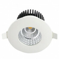 LED Spot - Einbaustrahler - Rund 6W - Wasserdicht IP65 - Universalweiß 4200K - Mattweiß Aluminium - Ø90mm