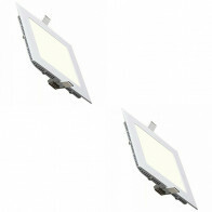 LED Downlight Slim - Einbau Quadratisch 3W - Universalweiß 4200K - Mattweiß Aluminium - 89mm