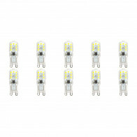LED Lamp 10er Pack - Aigi Yvona - G9 Sockel - 2.5W - Tageslicht 6500K - Mattweiß - Kunststoff