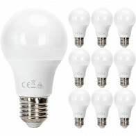 LED Lampe 10er Pack - E27 Sockel - 8W - Tageslicht 6500K