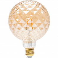 LED-Lampe - Aigi Glow Pineapple - E27 Fassung - 4W - Warmweiß 1800K - Bernstein
