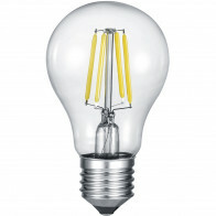 LED Lampe - Filament - Trion Limpo - E27 Sockel - 8W - Warmweiß 2700K - Durchsichtig - Glas