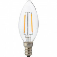 LED Lampe - Kerzenlampe - Filament - E14 Sockel - 2W - Universalweiß 4200K