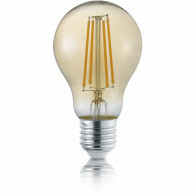LED-Lampe - Trion Lamba - E27-Fassung - 4W - Warmweiß 3000K - Bernstein - Glas