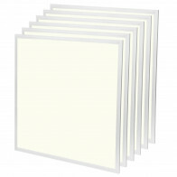 LED-Panel 60x60 6er-Pack - Velvalux Lumis - LED-Panel Deckenraster - Natürliches Weiß 4000K - 36W - Einbau - Quadratisch - Weiß - Flimmerfrei