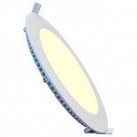 LED Downlight Slim - Einbau Rund 12W - Warmweiß 2700K - Mattweiß Aluminium - Ø170mm