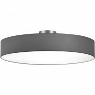 LED Deckenlampe - Deckenbeleuchtung - Trion Hotia - E27-Fassung - 5-flammig - Rund - Mattgrau - Aluminium