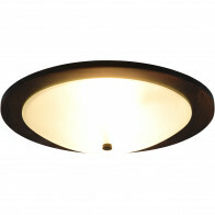 LED Deckenlampe - Deckenbeleuchtung - Trion Palan - E27-Fassung - 2-flammig - Rund - Matt Dunkelbraun - Holz