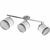LED-Deckenlampe - Deckenbeleuchtung - Trion Vamos - E14 Fassung - 3-Lichter - Rund - Chrom - Metall - Max 10W