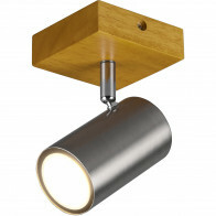 LED Deckenstrahler - Trion Milona - GU10 Fassung - 1-flammig - Rund - Mattnickel - Aluminium