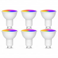 LED Spot 6er Pack - Facto - Smart LED - Wifi LED - 5W - GU10 Fassung - RGB+CCT - Anpassbare Lichtfarbe - Dimmbar