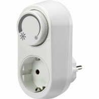 LED Steckdosen Dimmer - Priso Tuby - Aufputz - Einzelknopf - 3-24W - Weiß | Schutzkontakt