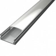 LED-Strip Profil - Velvalux Profi - Silber Aluminium - 1 Meter - 17.4x7mm - Aufbau