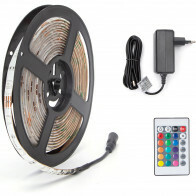 LED Strip Set - Aigi Stippi - 5 Meter - 5050-30 - RGB - Wasserdicht IP65 - Fernbedienung - 12V