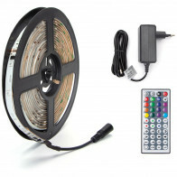 LED Strip Set Digital - Aigi Stippi - 5 Meter - 5050-30 - RGB - Wasserdicht IP65 - Fernbedienung - 12V