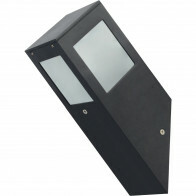 LED Gartenbeleuchtung - Außenleuchte - Kavy 1 - Wand - Aluminium Matt Schwarz - E27 - Quadrat
