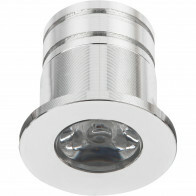 LED Veranda Spot Leuchten - 3W - Warmweiß 3000K - Einbau - Rund - Silber - Aluminium - Ø31mm