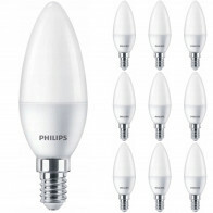 PHILIPS - LED Lampe 10er Pack - CorePro Candle 827 B35 FR - E14 Fassung - 4W - Warmweiß 2700K | Ersetzt 25W