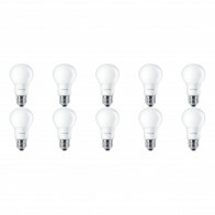 PHILIPS - LED Lamp 10er Pack - CorePro LEDbulb 827 A60 - E27 Sockel - 8W - Warmweiß 2700K | Ersetzt 60W