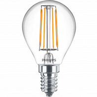 PHILIPS - LED-Lampe - CorePro Luster 827 P45 CL - E14 Fassung - 4.5W - Warmweiß 2700K | Ersetzt 40W