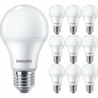 PHILIPS - LED-Lampe E27 10er-Pack - Corepro LEDbulb E27 Matt Birnenform 10W 1055lm - 827 Sehr Warmweiß 2700K | Ersetzt 75W