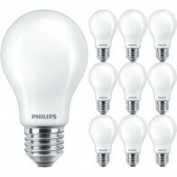 PHILIPS - LED-Lampe E27 10er-Pack - MASTER Value LEDbulb E27 Matt Birnenform 3.4W 470lm - 827 Sehr Warmweiß 2700K - Beste Farbwiedergabe - Dimmbar | Ersetzt 40W