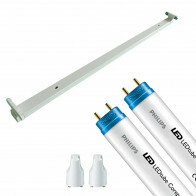 PHILIPS - LED TL Leuchtstofflampe T8 mit Leuchtstofflampe - CorePro LEDtube EM 840 - Aigi Dybolo - 150cm Doppel - 40W - Universalweiß 4000K | Ersetzt 116W