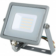 SAMSUNG - LED Baustrahler 20 Watt - LED Fluter - Viron Dana - Universalweiß 4000K - Matt Grau - Aluminium