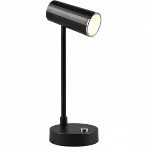 LED Tafellamp - Trion Polina - 5W - Aanpasbare Kleur - Dimbaar - Rond - Mat Grijs - Kunststof