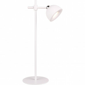 LED Bureaulamp - Trion Moxi - 2W - Warm Wit 3000K - Oplaadbaar - Rond - Mat Wit - Aluminium