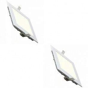 LED Downlight Slim - Inbouw Vierkant 6W - Natuurlijk Wit 4200K - Mat Wit Aluminium - 113.5mm