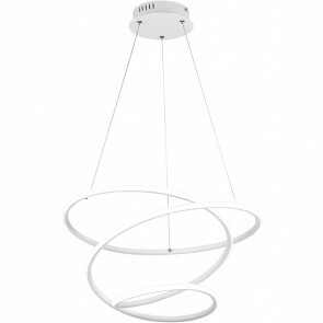 LED Hanglamp - Trion Corcy - 27W - Natuurlijk Wit 4000K - Dimbaar - Rond - Mat Wit - Aluminium