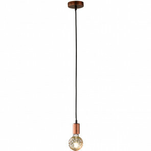 LED Hanglamp - Hangverlichting - Trion Cardino - E27 Fitting - 1-lichts - Rond - Antiek Koper - Aluminium