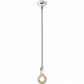 LED Hanglamp - Hangverlichting - Trion Cardino - E27 Fitting - 1-lichts - Rond - Glans Chroom - Aluminium