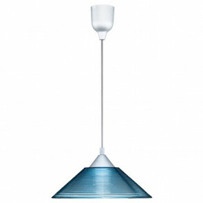 LED Hanglamp - Hangverlichting - Trion Dikon - E27 Fitting - Rond - Aluminium Blauw - Kunststof