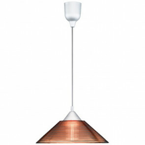 LED Hanglamp - Hangverlichting - Trion Dikon - E27 Fitting - Rond - Aluminium Oranje - Kunststof
