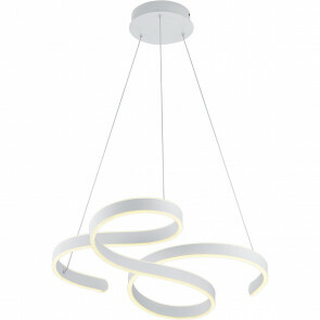 LED Hanglamp - Hangverlichting - Trion Frinco - 52W - Warm Wit 3000K - Dimbaar - Rond - Mat Wit - Aluminium