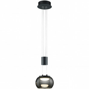 LED Hanglamp - Trion Rondy - 22W - Warm Wit 3000K - Rechthoek - Mat Zwart - Aluminium