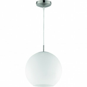 LED Hanglamp - Hangverlichting - Trion Mono XL - E27 Fitting - Rond - Mat Nikkel - Aluminium