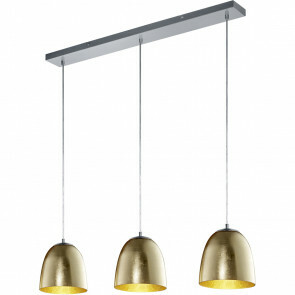 LED Hanglamp - Hangverlichting - Trion Onutia - E14 Fitting - 3-lichts - Rechthoek - Mat Goud - Aluminium