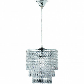 LED Hanglamp - Hangverlichting - Trion Oranta - E27 Fitting - 1-lichts - Rond - Mat Chroom - Aluminium