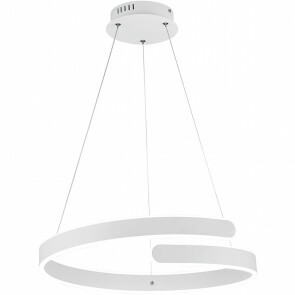 LED Hanglamp - Trion Corcy - 27W - Natuurlijk Wit 4000K - Dimbaar - Rond - Mat Wit - Aluminium