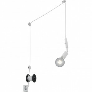 LED Hanglamp - Hangverlichting - Trion Stoluno - E27 Fitting - Rond - Mat Wit - Aluminium