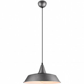 LED Hanglamp - Hangverlichting - Trion Wolta - E27 Fitting - 1-lichts - Rond - Antiek Nikkel - Aluminium