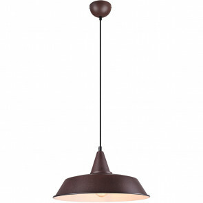 LED Hanglamp - Hangverlichting - Trion Wolta - E27 Fitting - 1-lichts - Rond - Roestkleur - Aluminium