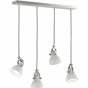 LED Hanglamp - Trion Ginola - E14 Fitting - 4-lichts - Rechthoek - Mat Nikkel - Aluminium