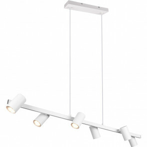 LED Hanglamp - Trion Mary - GU10 Fitting - 4-lichts - Rechthoek - Mat Nikkel - Aluminium 